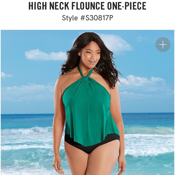 Venus high neck flounce one piece Clearance